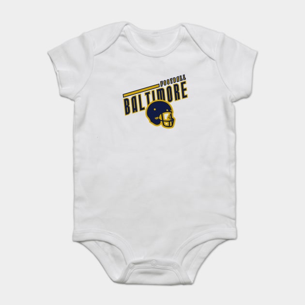 Baltimore Football Team Color Baby Bodysuit by Toogoo